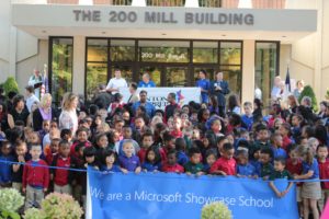 Renton Prep ribbon cutting