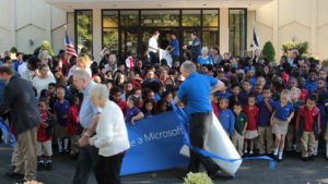 Renton Prep ribbon cutting assembly